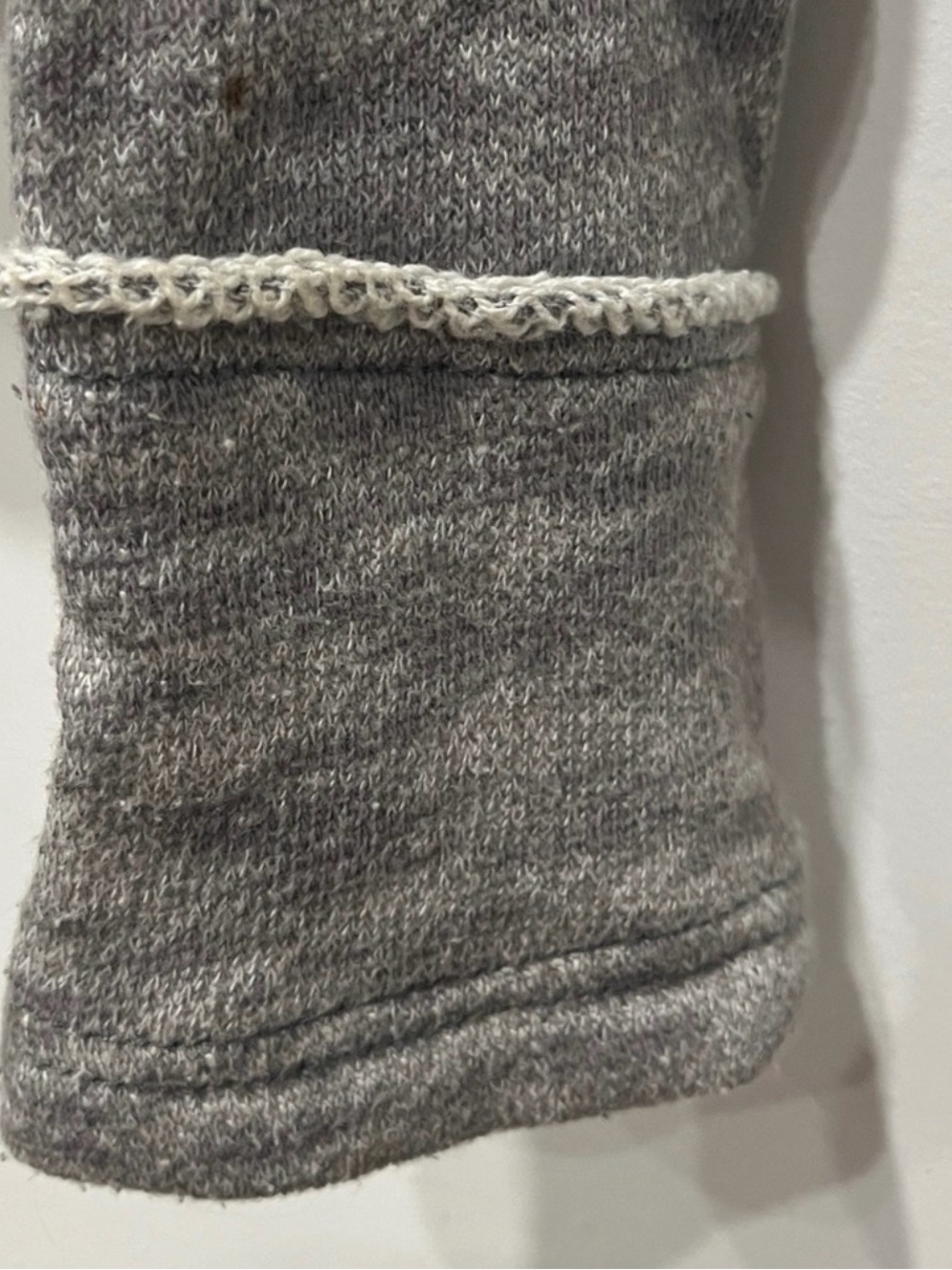 Free People Women’s Grey Sleeve knit Denim Hooded Jacket - Picture 4 of 4